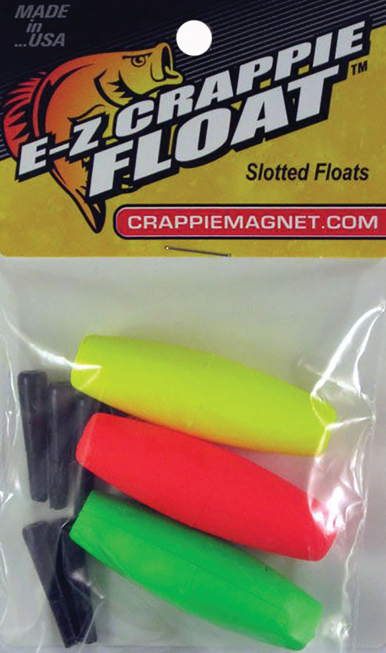 Leland Ez Crappie Float 2In R/G/Y 3Pk