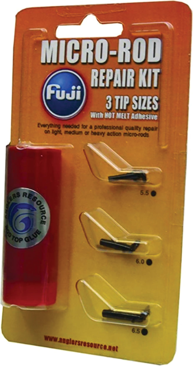 Fuji Micro Rod Tip Repair Kit 3Pc W/Glue Frost Gray
