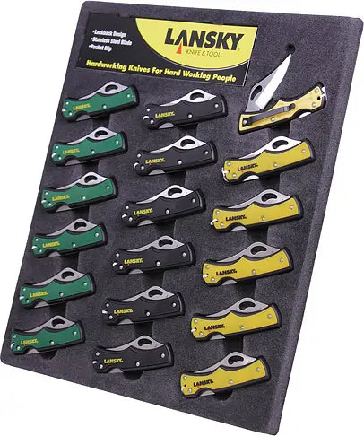 Lansky Lockback Knife Display 18Pc Small
