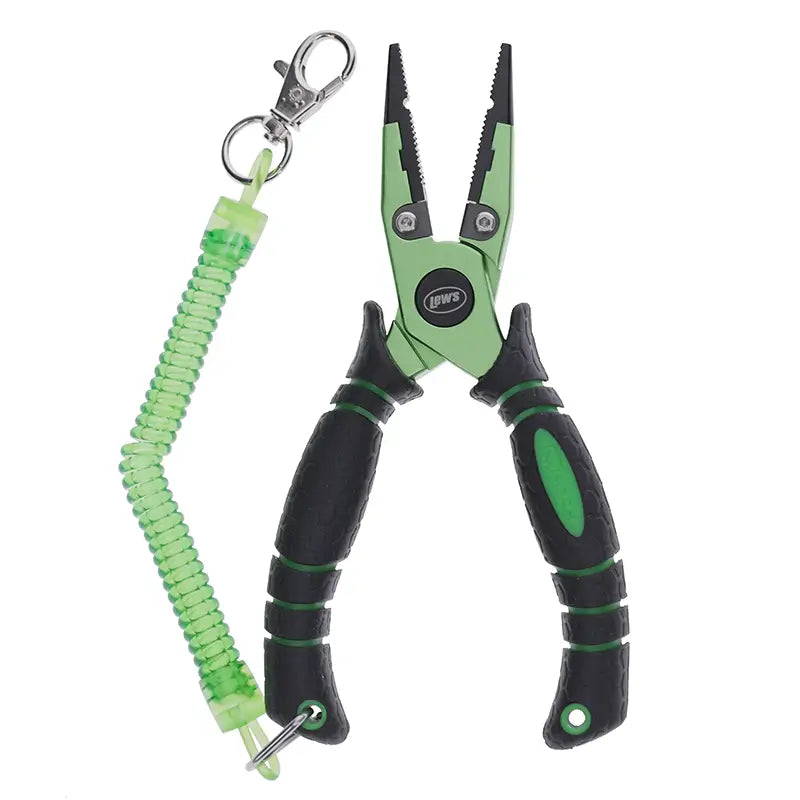 Lews Mach Center Cut Pliers 6.5In W/Lanyard