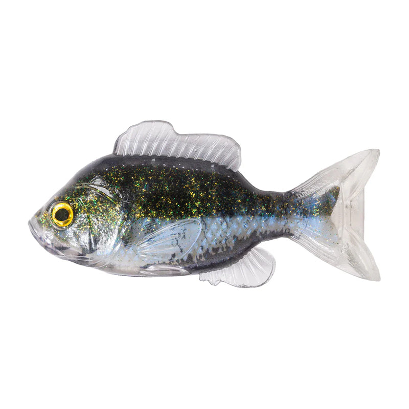 Live Target Sunfish Swim Bait Unrigg 3.8In 3Pk Grn/Pearl