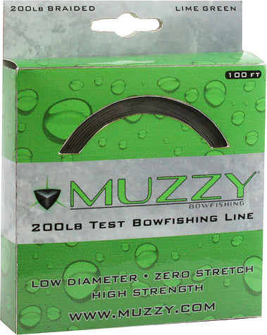 Muzzy Archery Braided Line 200# Lime Green