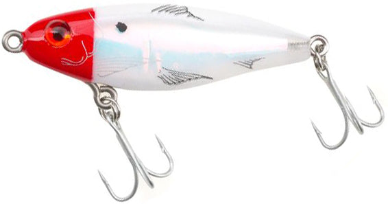 Mirrolure Mini Suspend Twitch Bait 2.25In 3/16Oz Wht/Red Hd