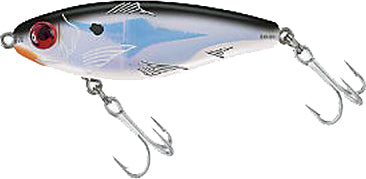Mirrolure Mirrodine Suspend Twitch 2.5In 3/8Oz Blk/Wht/Slv