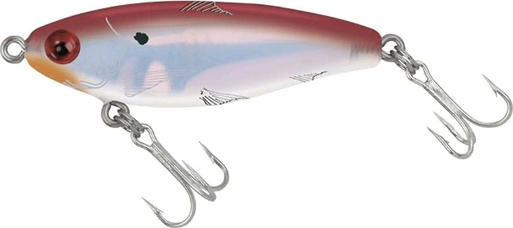 Mirrolure Mirrodine Bg Susp Twitch 2.5In 3/8Oz Red/Wht/Slv