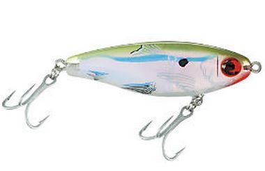 Mirrolure Mirrodine Suspend Twitch 2.5In 3/8Oz Bay Grn/Prl