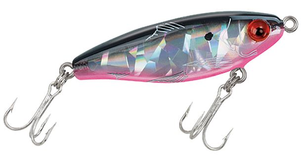 Mirrolure Mirrodine Bg Susp Twitch 2.5In 3/8Oz Blk/Pnk/Slv