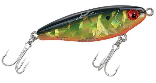 Mirrolure Mirrodine Bg Susp Twitch 2.5In 3/8Oz Blk/Flo/Cht