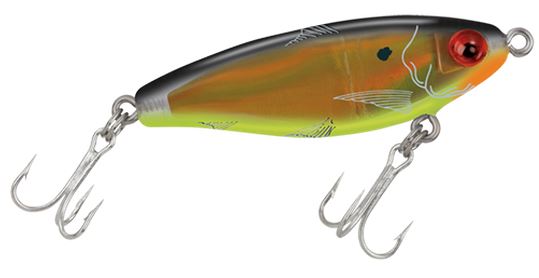 Mirrolure Mirrodine Suspend Twitch 2.5In 3/8Oz Blk/Cht/Gld