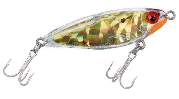 Mirrolure Mirrodine Bg Susp Twitch 2.5In 3/8Oz Gold/Clear