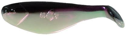 Mister Twister Sassy Shad 2.5In 10Pk Wht Prl/Blk