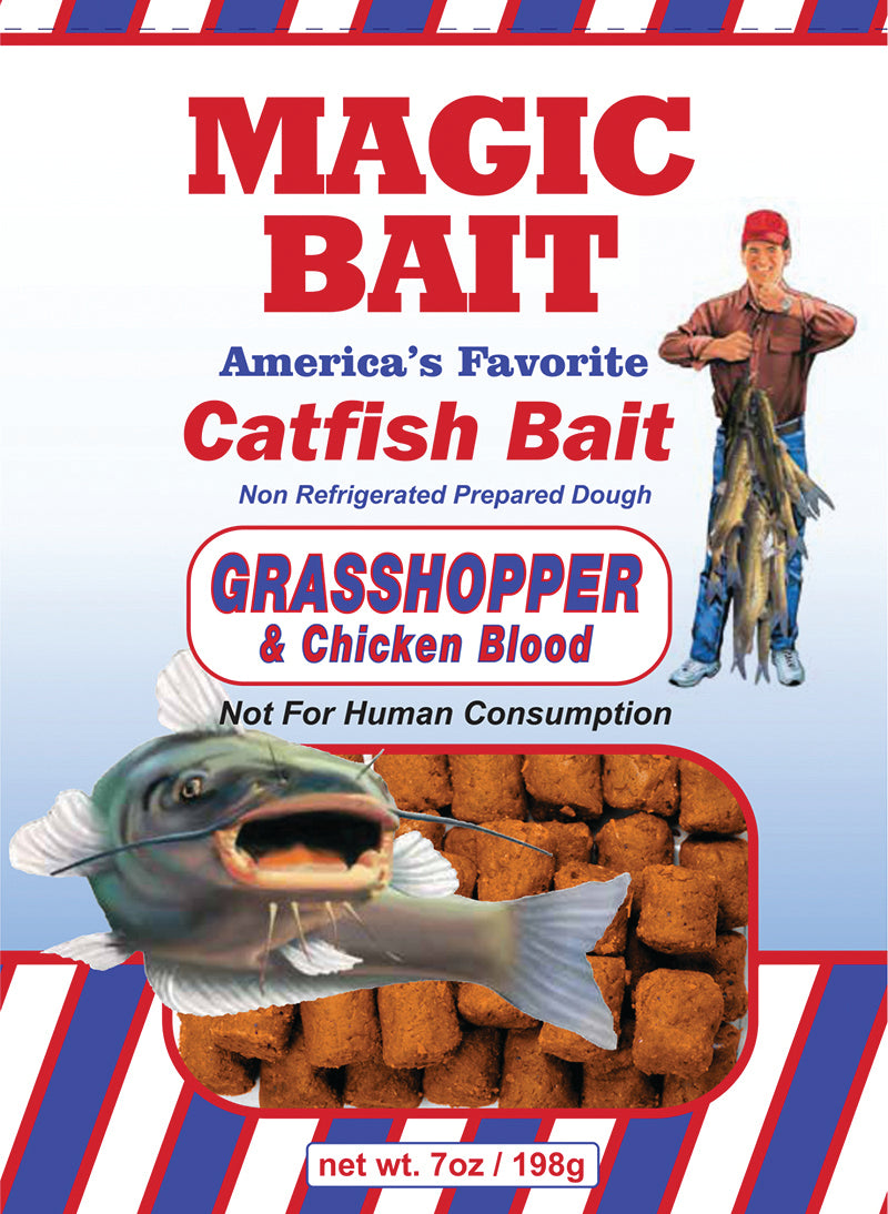 Magic Bait Catfish Bait 7Oz Chicken/Grasshopper