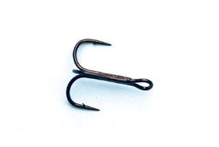 Mustad Treble Hook Black Nickel 4X Sz4 25Bx