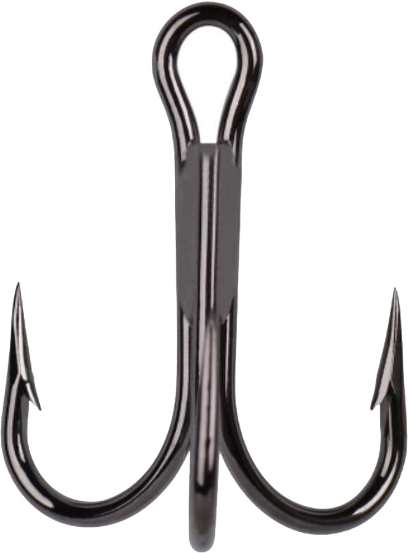 Mustad Treble Hook Black Nickel 4X Sz6 25Bx