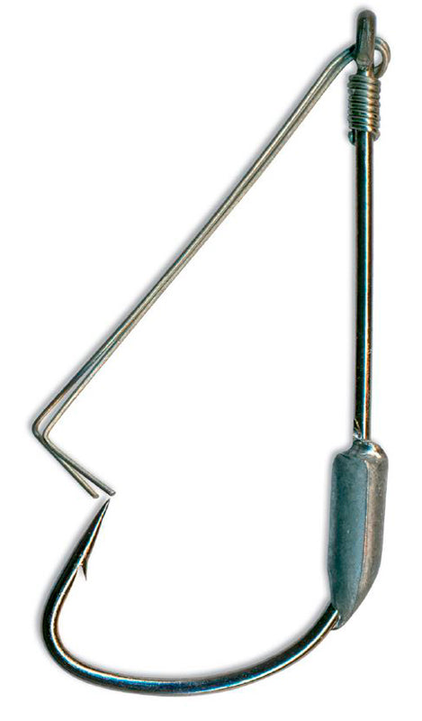 Mustad Fin-Acky Weedless Hook Blk Nickl Sz2 1/32Oz 4Pk