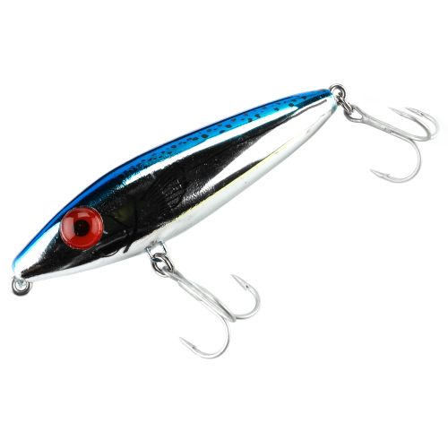 Mirrolure She Dog Surface Walker 4In 3/4Oz Chrome/Blue
