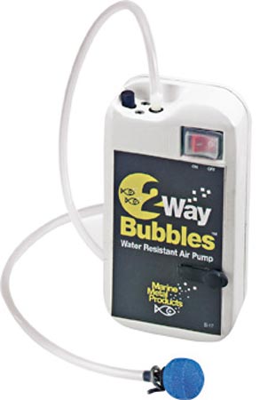 Marine Metal 2-Way Bubbles Aerator 2/D-Cell 7.5-10Gal