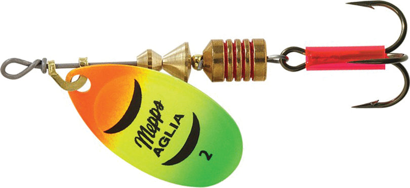 Mepps Aglia Plain Treble 1/6Ozhot Fire Tiger