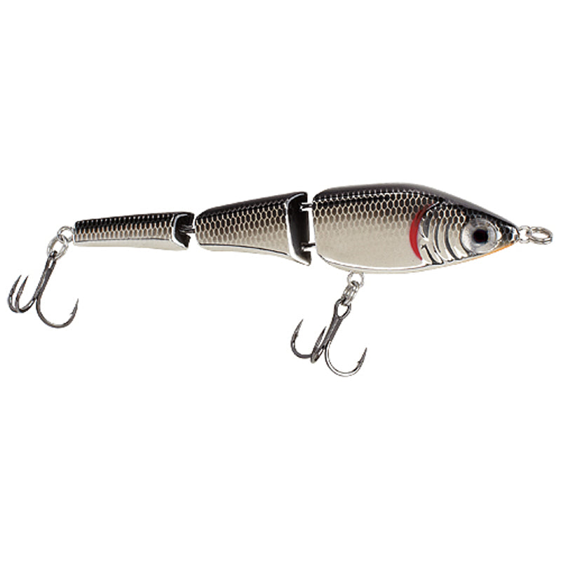 Mirrolure Jointed Swimbait 4In 1/2Oz Silver/Blk/Org