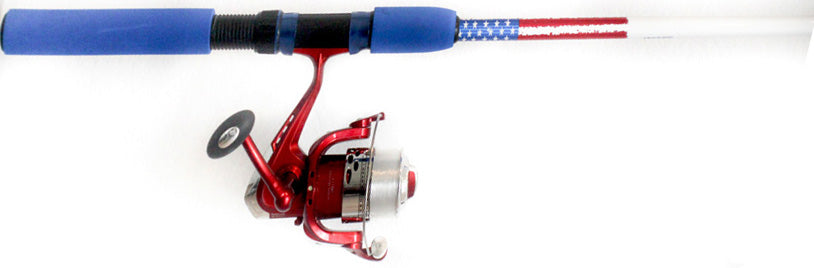 Master Fishing Hunter Led Combo W/Line Spinning Rwb 6.5Ft M 2Pc