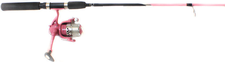 Master Fishing Hunter Led Combo W/Line Spinning Pnk 6.5Ft M 2Pc