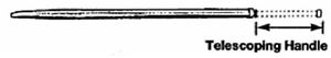Mid Lakes Aluminum Gig Handle 52-92In Telescopic