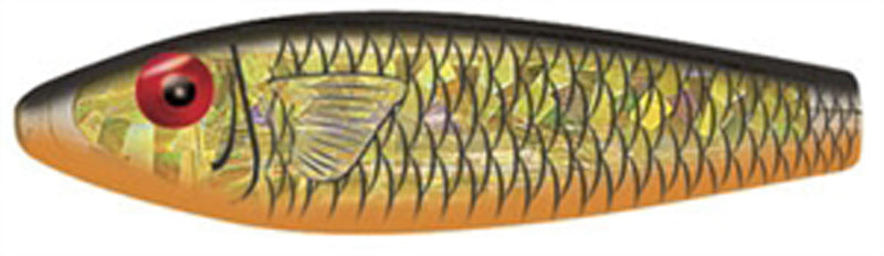 Mirrolure Catch 2000 Suspend Twtch 3.5In 1/2Oz Blk/Org/Gld