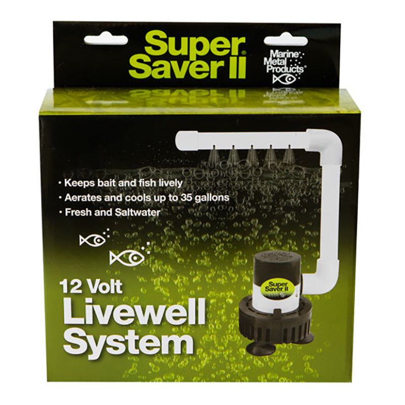 Marine Metal Super Saver Ii Aerator 12V 500Gph 35Gal