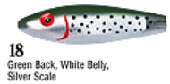 Mirrolure Sinking Spotted Trout 3.58In 1/2Oz Grn/Wht/Slv