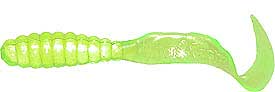 Mister Twister Teenie Curltail 2In 20Pk Chartreuse