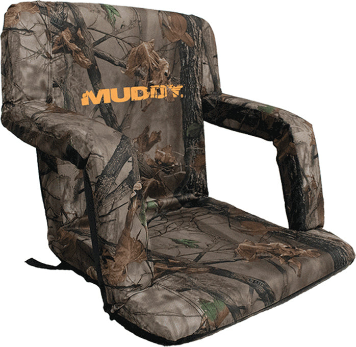 Muddy Outdoor Deluxe Stadium Chair Camo Fits 5-Gal Bucket