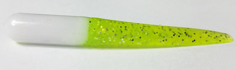 Muddy Water Baits Crappie Bait 2.5In 12Pk White/Chartre