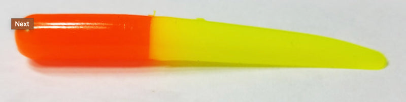 Muddy Water Baits Crappie Bait 2In 12Pk Orange/Glow