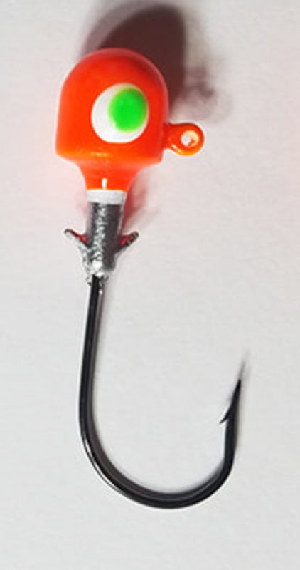Muddy Water Baits Crappie Jigheads 1/4Oz 5Pk Orange