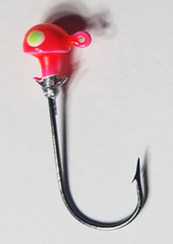 Muddy Water Baits Crappie Jigheads 3/32Oz 5Pk Hot Pink