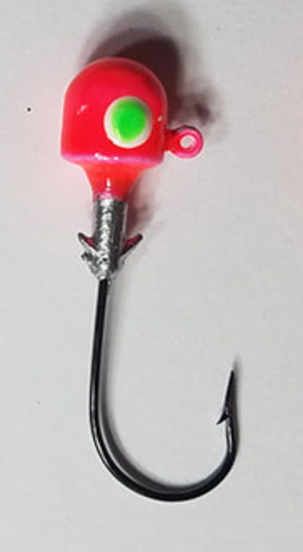Muddy Water Baits Crappie Jigheads 1/4Oz 5Pk Hot Pink