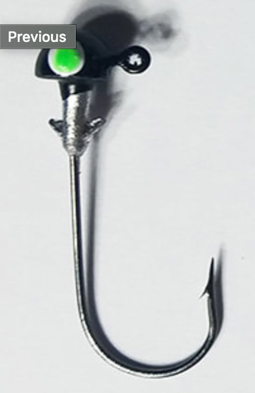 Muddy Water Baits Crappie Jigheads 3/32Oz 5Pk Black