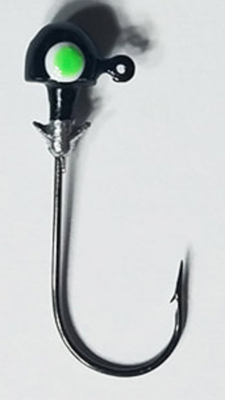 Muddy Water Baits Crappie Jigheads 1/8Oz 5Pk Black