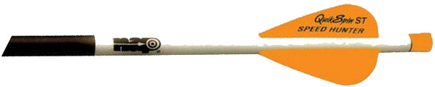 New Archery Quikfletch Twister Vanes 1 White / 2 Orange 6Pk