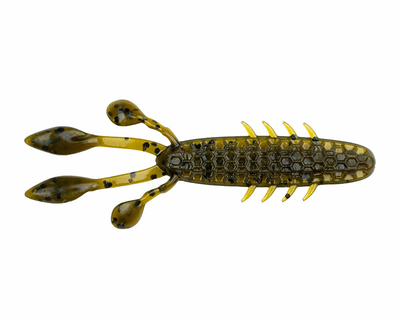 Netbait Hextek Eko Craw 3.5In 10Pk Green Pumpkin