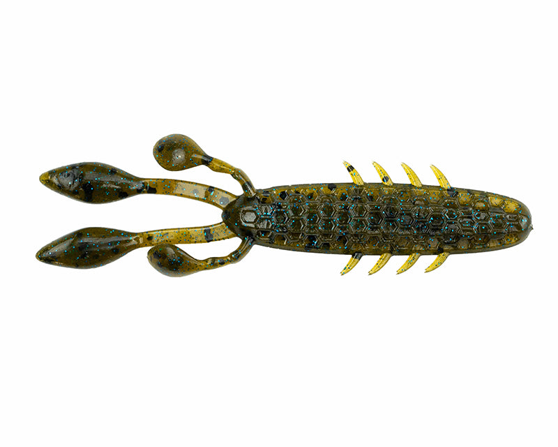 Netbait Hextek Eko Craw 3.5In 10Pk Green Pumpkin