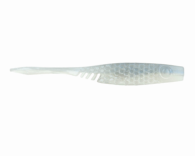 Netbait Hextek Eko Shad 4In 8Pk Albino Shad