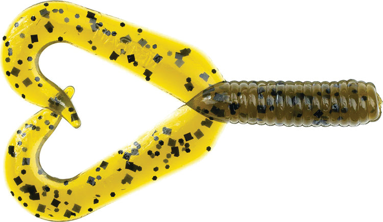 Netbait Baitfuel Twin Tail 3In 10Bg Green Pumpkin