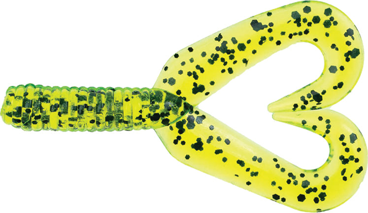 Netbait Baitfuel Twin Tail 3In 10Bg Chartreuse Pepp