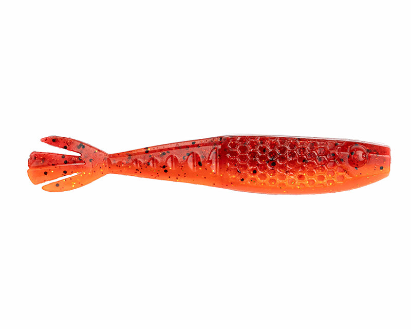 Netbait Hextek Whip Tail Shad 4.5In 7In Fire Craw