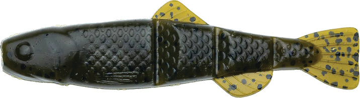 Netbait Baifuel Swim Minnow 4In 6Bg Green Pumpkin