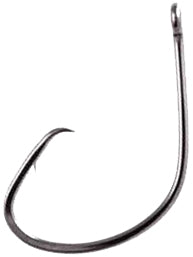 Owner Mutu Light Circle Hook Black Chrome Sz6 10Pk