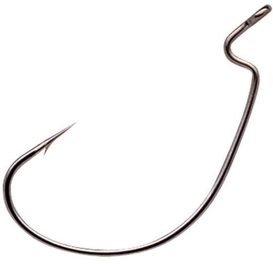 Owner Super Wide Gap Worn Hook Black Chrome 2/0 6Pk