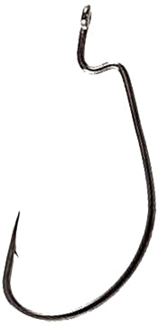 Owner J Ewg Worm Hook Black Chrome 3/0 5Pk