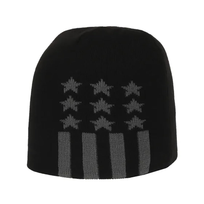 Outdoor Cap Knit Beanie Star Black 1Sz